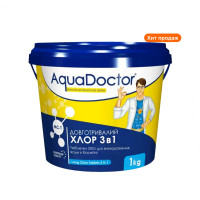 Хлор 3 в 1 для басейну AquaDoctor MC-T 1 кг (таблетки по 200 г)