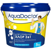 Хлор 3 в 1 для басейну AquaDoctor MC-T 5 кг (таблетки по 200 г)