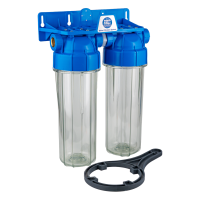 Двоступінчастий магістральний фільтр Aquafilter FHPRCL34-B-TWIN