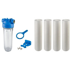 Комплект фільтр-колба RA1280501 Atlas Filtri S.r.l + 4 картриджі 10 mcr RA5706509