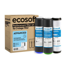 Покращений комплект картриджів Ecosoft для потрійного фільтра (CRV3ECO)