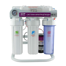 Фільтр зворотного осмосу Raifil Grando 5+ RO905-550BP-EZ-S (75G) на станині з насосом