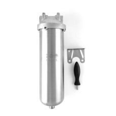 Корпус фільтра Slim HMS-10D 1" Raifil нержавіюча сталь  