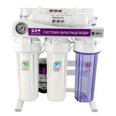 Фільтр зворотного осмосу Raifil Grando 6+ RO905-650BP-EZ-S (75G) на станині з насосом