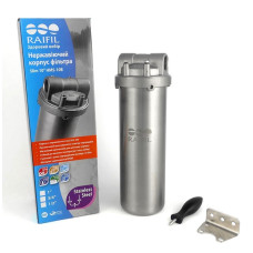 Корпус фільтра Raifil HMS-10B 3/4" Slim 10" нержавіюча сталь  