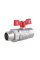 Кран кульовий Forte 1"ВЗ прямий, з американкою, нікел., метелик SF220W25 Thermo Alliance