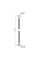 Шланг для води Forte 80 см, NYLON, 1/2"ВВ SF391W80 Thermo Alliance