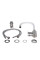 Змішувач для кухні Lidz Vida 015F3 з гнучким виливом (k35) LDVID015F3WHI43357 White