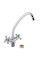 Змішувач для кухні Lidz Lamb 271F двохвентильний LDLAM271FCRM21889 Chrome