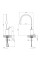 Змішувач для раковини Qtap Virgo з поворотним виливом високий QTVIR1066H103B Black Matt
