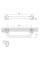 Поручень Lidz Oreo 0301 прямий 35 см LDORE0301CRM22318 Chrome