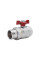 Кран кульовий №347 1 1/4"ВЗ прямий, з американкою, PN40 87347AG11 Icma