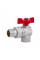 Кран кульовий Icma FAR. ROSSA 1/2" кутовий №361 (87361AD11)