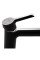 Змішувач для раковини Qtap Grand QTGRABCR001F Black Matt