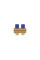 Колектор Icma з регулювальними вентилями 1" 2 виходи №1105 (Blue) (871105PG0512)