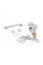 Проточный кран-водонагреватель кухонный для кухни Lidz Warm 057 LDWAR057WCR24983 White / Chrome