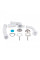 Сифон для ванни Lidz (WHI) 60 03 V002 00 з ревізією (вихід 50 мм) LW01