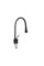 Змішувач для раковини Qtap Virgo з поворотним виливом QTVIR1066103B Black Matt