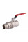 Кран кульовий Forte 1 1/4"ВЗ прямий, з американкою, нікел., важіль SF220W32 Thermo Alliance