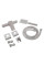 Змішувач для душу Lidz Kubis 010 (з душовим гарнітуром) (k35) LDKUB010NKS28535 Nickel