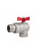 Кран кульовий Icma FAR. ROSSA 1" кутовий №361 (87361AF11)