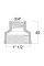 Муфта Forte 1 1/2"Вх3/4"В нікельована SF3574020 Thermo Alliance