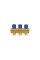 Колектор Icma з регулювальними вентилями 1" 3 виходи №1105 (Blue) (871105PH0512)