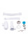 Сифон для раковини Lidz (WHI) 60 08 E004 00 з круглим переливом (вихід 50 мм) LK12