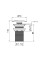 Донний клапан для раковини Qtap F008 70х70х120 White (QT066F008W)