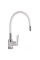 Смеситель для кухни Qtap Linea с гибким изливом QTLINCRW007F Chrome/White
